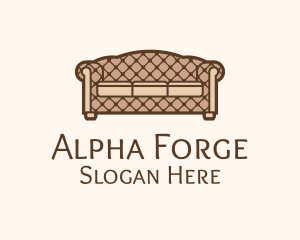 Retro Sofa Furniture logo design