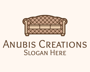 Retro Sofa Furniture logo design