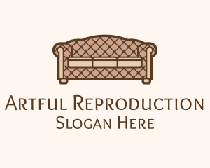 Retro Sofa Furniture logo design