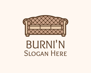 Retro Sofa Furniture logo design