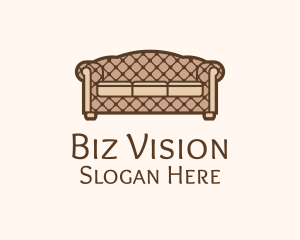 Retro Sofa Furniture logo design