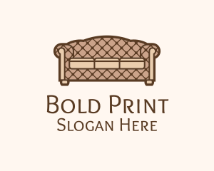 Retro Sofa Furniture logo design