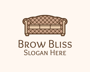 Retro Sofa Furniture logo design