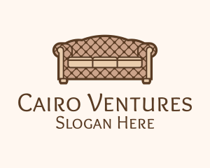 Retro Sofa Furniture logo design