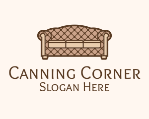 Retro Sofa Furniture logo design