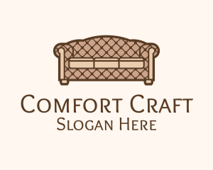 Upholstery - Retro Sofa Furniture logo design