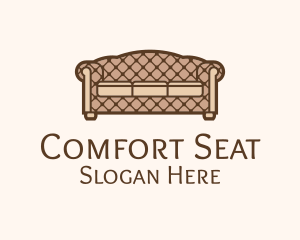 Retro Sofa Furniture logo design