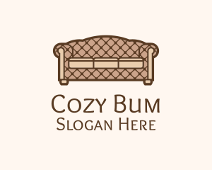 Retro Sofa Furniture logo design