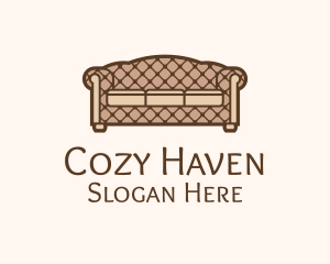 Retro Sofa Furniture logo design