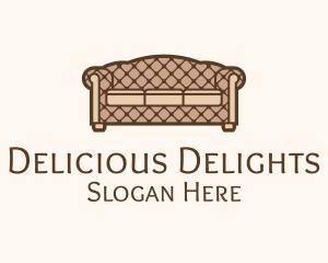 Retro Sofa Furniture logo design