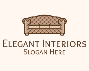 Retro Sofa Furniture logo design