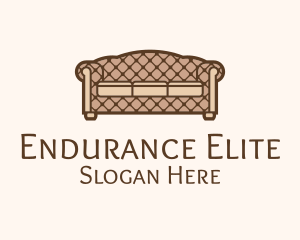 Retro Sofa Furniture logo design