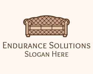 Retro Sofa Furniture logo design