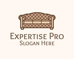 Retro Sofa Furniture logo design