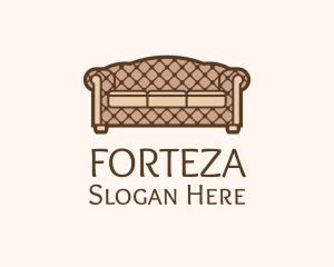 Retro Sofa Furniture logo design