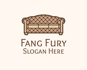 Retro Sofa Furniture logo design