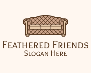 Retro Sofa Furniture logo design