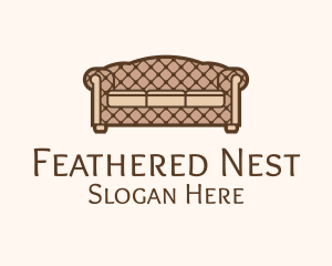 Retro Sofa Furniture logo design