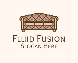 Retro Sofa Furniture logo design