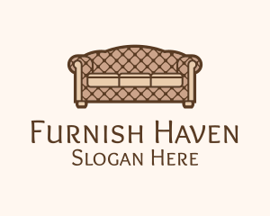 Retro Sofa Furniture logo design