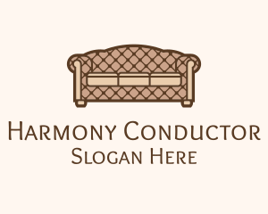 Retro Sofa Furniture logo design