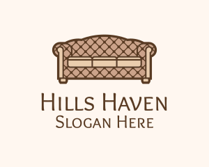 Retro Sofa Furniture logo design