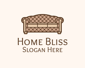 Retro Sofa Furniture logo design