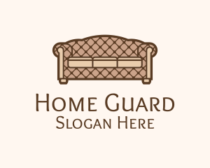 Retro Sofa Furniture logo design