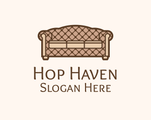 Retro Sofa Furniture logo design