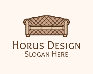 Retro Sofa Furniture logo design