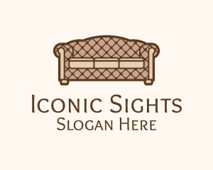 Retro Sofa Furniture logo design