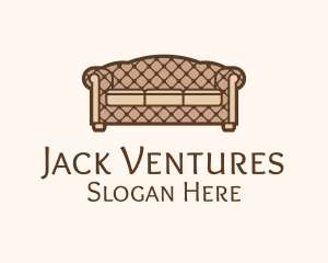 Retro Sofa Furniture logo design