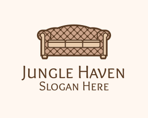 Retro Sofa Furniture logo design