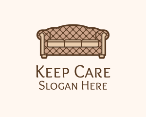 Retro Sofa Furniture logo design