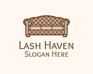 Retro Sofa Furniture logo design