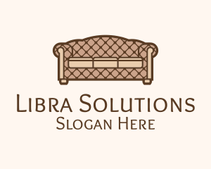 Retro Sofa Furniture logo design