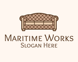 Retro Sofa Furniture logo design