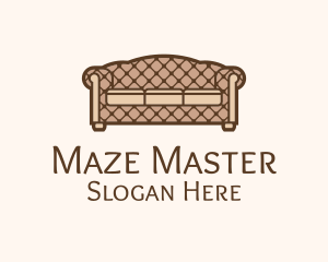 Retro Sofa Furniture logo design