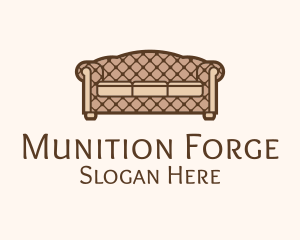 Retro Sofa Furniture logo design