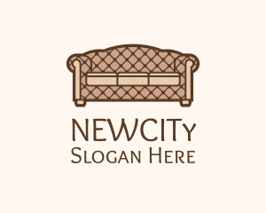 Retro Sofa Furniture logo design