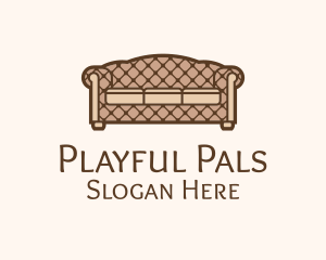 Retro Sofa Furniture logo design