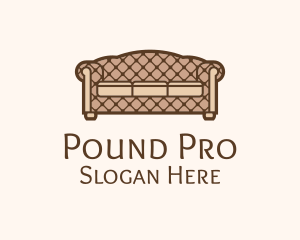 Retro Sofa Furniture logo design