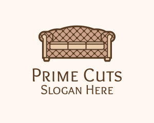 Retro Sofa Furniture logo design