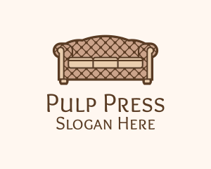 Retro Sofa Furniture logo design