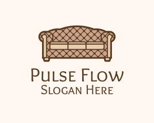 Retro Sofa Furniture logo design