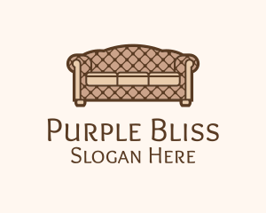 Retro Sofa Furniture logo design