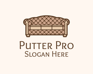 Retro Sofa Furniture logo design