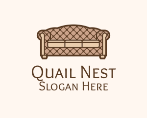 Retro Sofa Furniture logo design