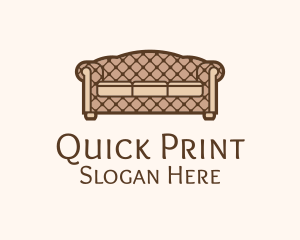 Retro Sofa Furniture logo design