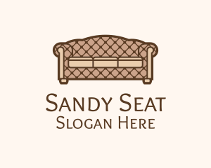 Retro Sofa Furniture logo design